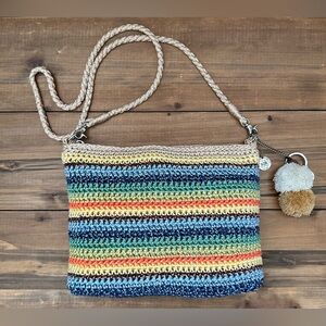 the Sak Crochet Rainbow Handbag